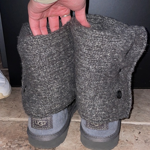 Grey lattice knit tall ugg boot - Picture 3 of 4